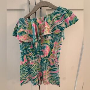 Lilly Pulitzer Tropical Print Kids Romper